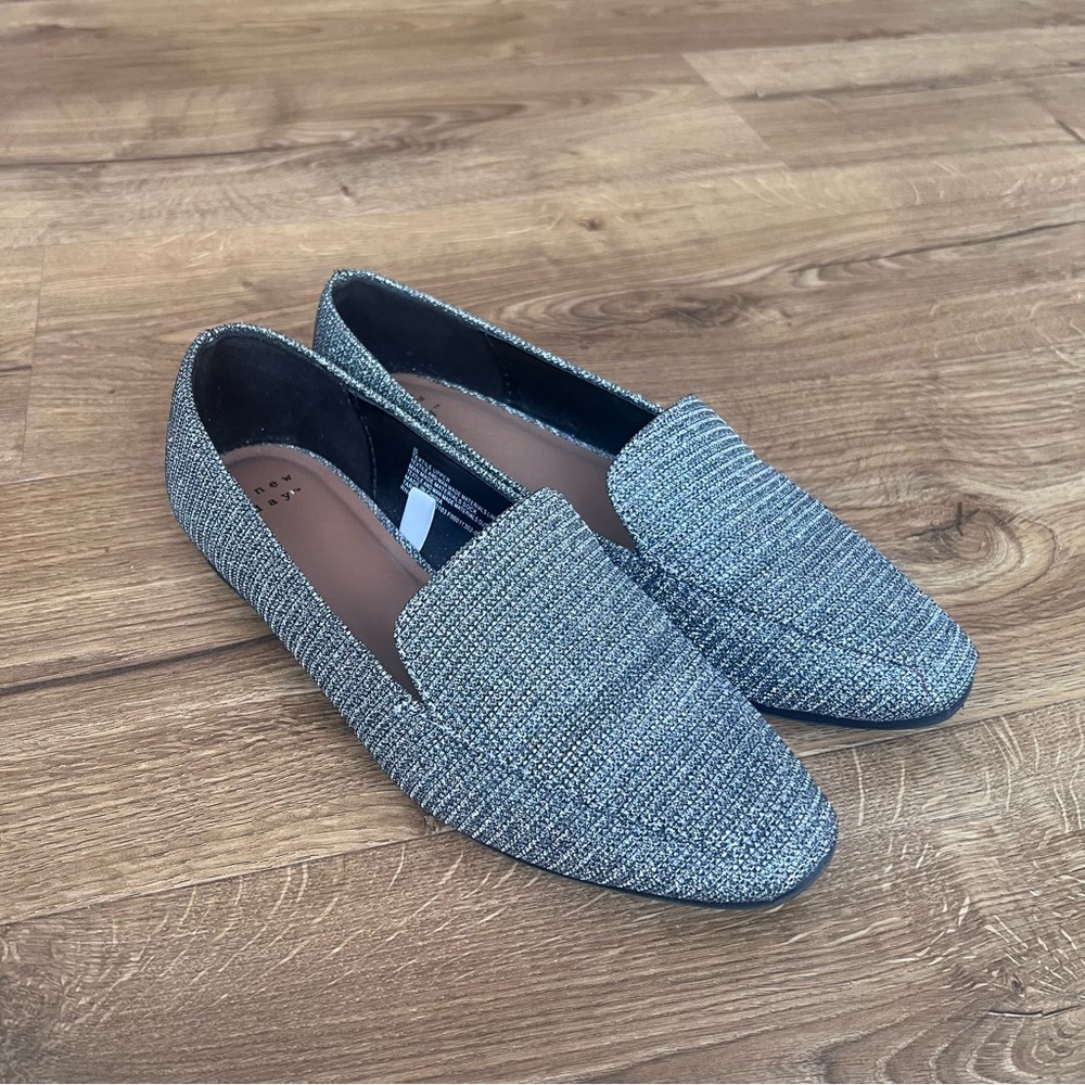 A New Day Women’s Silver Sparkle Loafers – Size 8